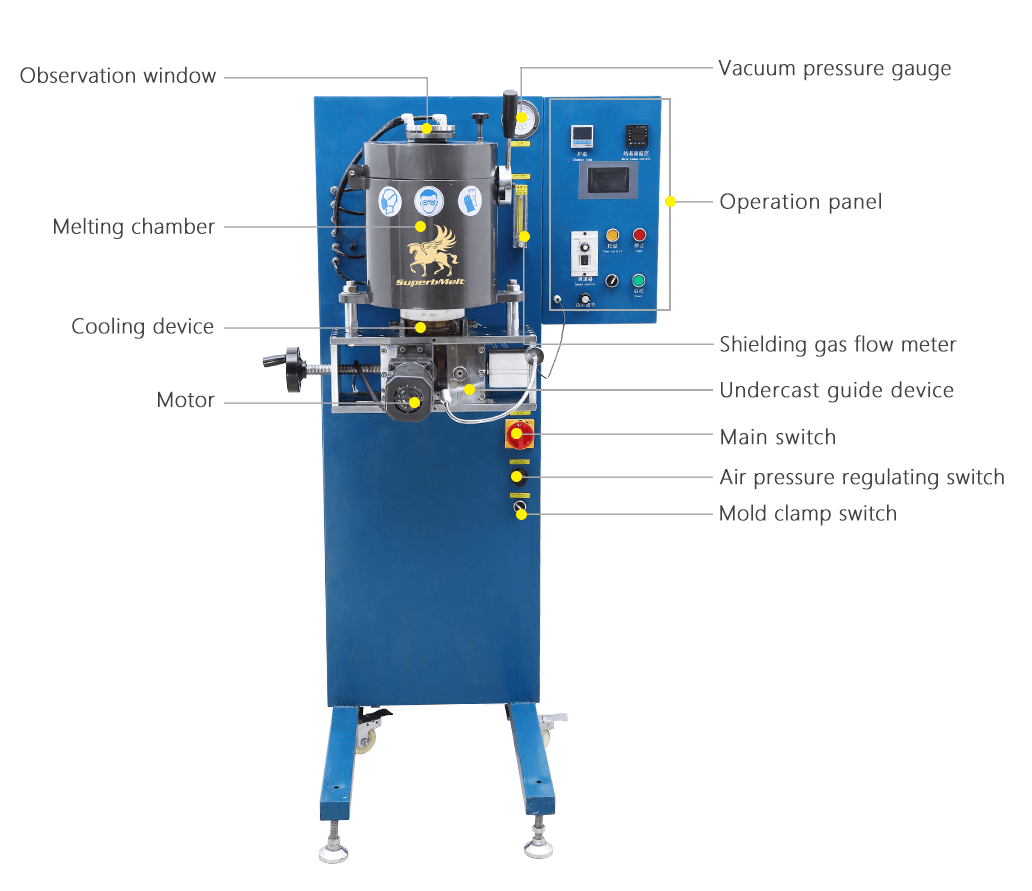 Jewelry continuous casting machine for gold, silver and copper Superb